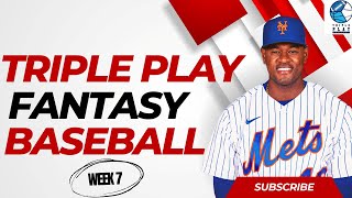 Fantasy Baseball Waiver Wire Pickups Week 7 Sleepers amp TwoStart Pitchers  Fantasy Baseball Advice [upl. by Morganica570]