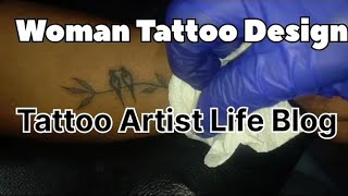 Woman Tattoo Design Sonal Name Tattoo Studio Vlog ❤️ [upl. by Leund]