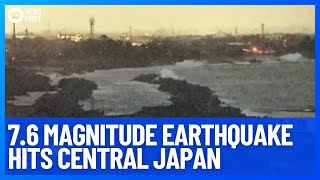 Breaking 76 Magnitude Earthquake Hits Japan Triggering Major Tsunami Warnings  10 News First [upl. by Nitsirk]