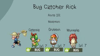 Moemon Star Emerald  Route 102 Bug Catcher Rick [upl. by Velasco692]