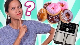 ¿PODRÉ COCINAR DONAS DONUTS EN AIR FRYER  FREIDORA DE AIRE CALIENTE Ep 2  La Cooquette [upl. by Amluz343]