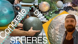 Concrete Sphere Tutorial  GARDEN  DECOR  DIY [upl. by Sibell]