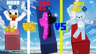 BEDWARS 9 LEVEL NOOB VS 100 LEVEL PRO [upl. by Korfonta]