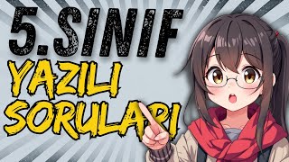 5 SINIF İNGİLİZCE 1 DÖNEM 1 YAZILI [upl. by Ellesij672]