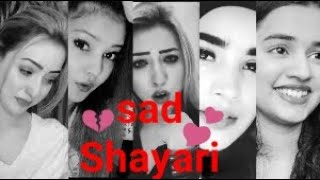 Girl sad Shayari  Heart Touching  latest Tiktok Video [upl. by Yalc882]