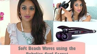 Soft Beach Waves using the Babyliss Curl Secret [upl. by Rehpotsihrc]