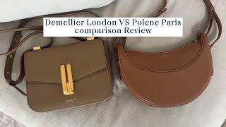 Demellier London Vancouver Style vs Polene Paris Numero Dix Comparison Handbag Review [upl. by Kurtzig345]