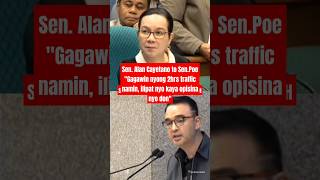 Sen Alan Cayetano nagalit kay SenPoe at DPWH [upl. by Ativ]