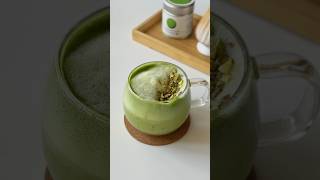 pistachio matcha latte  try the viral recipe at home [upl. by Hassin946]