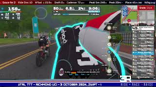 ZWIFT  WTRL TTT  RICHMOND UCI  3 OCTOBER 2024 [upl. by Ovida]