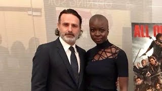 Andrew Lincoln and Danai Gurira at the Smithsonian 2017 [upl. by Icyak]