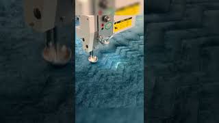 Richpeace single needle quilting machine working in customer factory [upl. by Hgielanna]