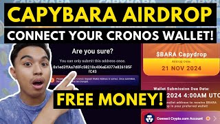 CAPYBARA AIRDROP I HOW TO CONNECT CRONOS WALLET IN CAPYBARA NATION FULL GUIDE [upl. by Browne]