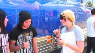 Motionless In White Interview  Warped Tour 2010  Cleveland OH  7810  CleveRockcom [upl. by Higley70]