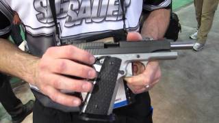 Max Michel presents his Sig Sauer 1911 MAX Pistol  SHOT Show 2012 [upl. by Sueddaht287]