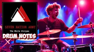 Seven Nation Army Drum Notes  Pubudu Niroshan  Colombo Drum School [upl. by Ssidnac]