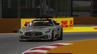 F1 Singapore SAFETY CAR hotlap  Assetto Corsa [upl. by Ainnet560]