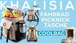 KHALISIA  Der neue COOLBAG  Fahrradtasche für dein Gepäckträger mit Kühlfunktion [upl. by Enrev]