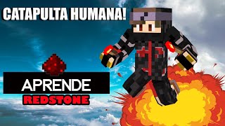 CÓMO HACER UNA CATAPULTA HUMANA EN MINECRAFT EPICA Y SENCILLA  LLEGA HASTA LOS CIELOS REDSTONE [upl. by Lumpkin42]