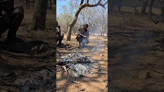 Hadza Bush BBQshortsfeed hadzabe [upl. by Rydder]