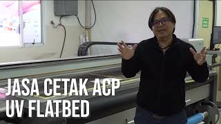 Jasa Cetak UV Flatbed di Bahan ACP Berwarna ACP bukan warna putih  Digital Process  Rusman AS [upl. by Euqirne]