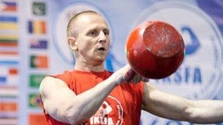 MSIC Sergey Rudnev  classic kettlebell sport 32kg kettlebell snatch demonstration [upl. by Bordiuk]