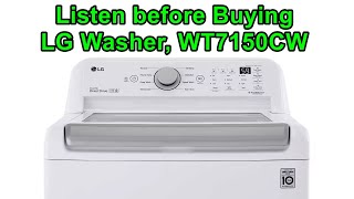 LG TopLoad Washer Model WT7150CW [upl. by Sivla925]