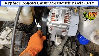 Replace Toyota Camry Serpentine Belt  19972008 [upl. by Christopher401]