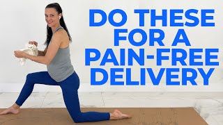 Pregnancy Exercises For A Positive Birth amp PainFree Delivery [upl. by Einafit239]