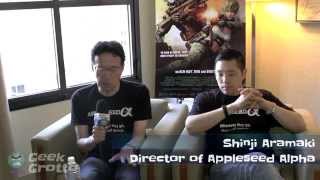 2014 San Diego ComicCon Interview  Shinji Aramaki about Appleseed Alpha [upl. by Frieda]