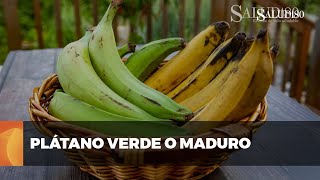 ✅ Plátano VERDE vs MADURO  ¿Cuál es mejor para tu salud  Salud180 🌿 [upl. by Ku419]