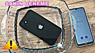 İPHONE 11  💧Su 💦Dayanıklılık Testi  Yüzdürdüm  Yıkadım 😱  DENEMEYİN [upl. by Abeh]