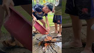 buhayprobinsya seafood buhaybukid cooking nature shirmp kasili [upl. by Annayak]