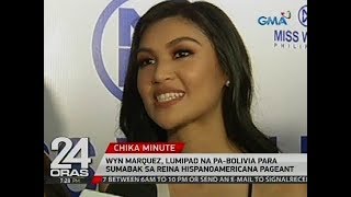 Wyn Marquez lumipad na paBolivia para sumabak sa Reina Hispanoamericana Pageant [upl. by Tnecniv267]