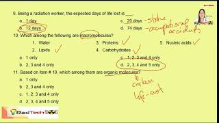 Rationalization Practice Test RadioBiology and Radiation Protection Part 1 [upl. by Eralcyram]