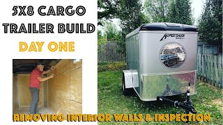 5x8 Cargo Trailer Conversion to Camper Build [upl. by Tiffi698]