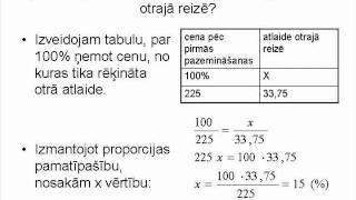 Daļu un procentu uzdevumi [upl. by Quartet502]