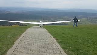 glider gravity take off in Bezmiechowa  Poland [upl. by Ahcsap208]