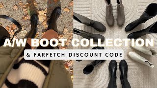 AUTUMN WINTER BOOT COLLECTION amp NEW FARFETCH CODE 2021 Katie Peake [upl. by Retse]