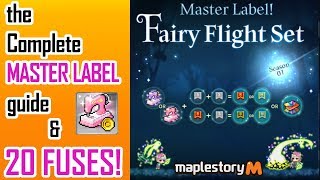 MASTER LABEL Complete Guide amp 20 FUSES in Maplestory M [upl. by Ecnesse546]