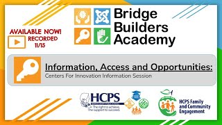 Bridge Builders AcademyCenter for Innovation Info SessionNovember 15 2023 [upl. by Ahsimed]