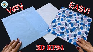 New🔥🔥3D KF94 Face Mask All Size SML  Very Breathable Face Mask  Face Mask Sewing Tutorial [upl. by Samella417]