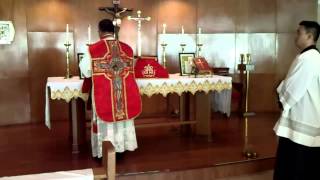 May 30 2015 Latin Tridentine Low Mass  Last Gospel [upl. by Azal581]