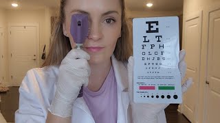 ASMR 30 Minute Classic Eye amp Ear Exam  Snellen Chart Ophthalmoscope Hearing Tests [upl. by Sternlight325]