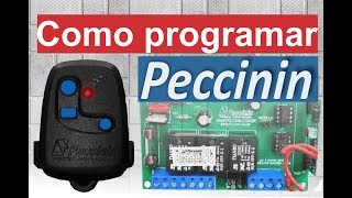 Programar codificar controle peccinin de portão cp 4000 [upl. by Nyrraf]