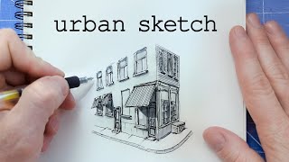 DRAWING Tutorial ‼️Urban Sketch HOW TO [upl. by Borg57]