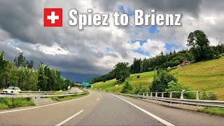 Spiez to Brienz • Bernese Oberland Road Trip 🇨🇭 Scenic Drive Switzerland 4K [upl. by Acisey]