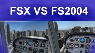 FSX V FS2004 OVER NYC [upl. by Egroj467]