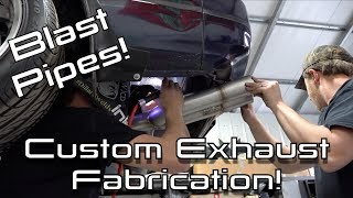 Fabricating A Custom Exhaust System With Blast Pipes 240SX Restomod Ep31 [upl. by Akirre]