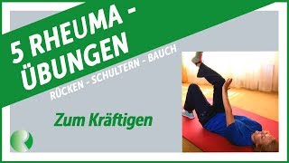 🚶5 Rheuma Übungen für Rücken  Schultern  Nacken Übungen zum Kräftigen RheumaLiga [upl. by Ludwig903]